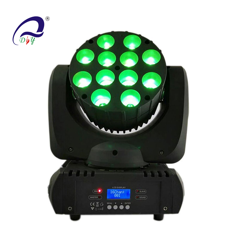 PL56A 12pcs 10W 4in1 RGBW LED Beam Moving Head Light for stage